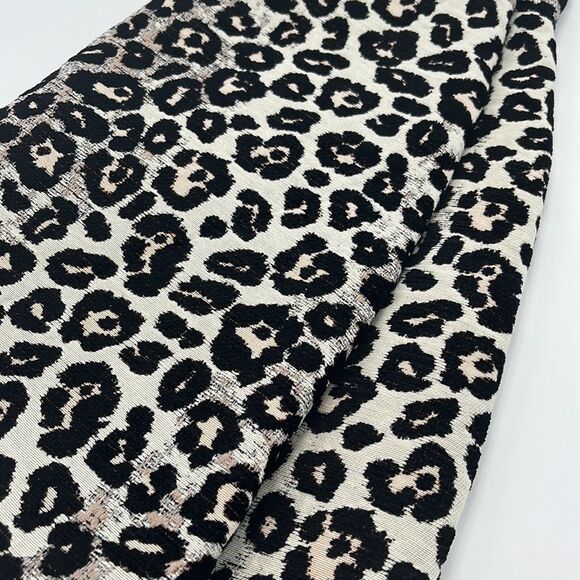 TOPSHOP Cheetah Print Jacquard Skirt - Size 6 - Picture 10 of 11